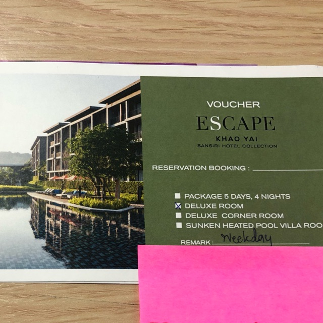 Voucher ที่พัก Escape เขาใหญ่