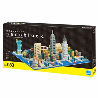 ของแท้จากญี่ปุ่น🧡 Kawada NB_033 Nanoblock New York (USA) ตัวต่อนาโนบล็อคเมืองนิวยอร์ก