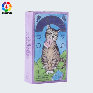 Cat Tarot Cards Magic Full English Read Fate Deck Divination Brand New Board Game Family Table Games 78 Sheets/Box