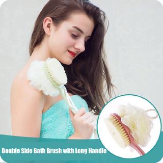 SeaWheat COD💝Long Handle Soft Bath Brush with Ball Shower Body Back Brushes Back Scrubber Exfoliating Body Loofah Washing Dead Skin Cleaner💎