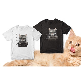 เสื้อยืด cat collection ลาย cat police ผ้า cotton 100% (แบบC)