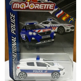 Majorette Renault Clio Sport - Police - White Color /Wheels 5SV /scale 1/64 (3 inches) Long Package