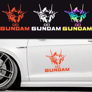 สติ๊กเกอร์สะท้อนแสง GUNDAM ติดรถยนต์สไตล์ญี่ปุ่น สติ๊กเกอร์อนิเมะ กันน้ำ สติ๊กเกอร์ติดประตูรถยนต์