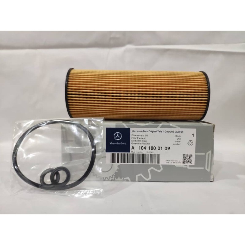 กรองน้ํามันเครื่อง MERCEDES BENZ W202 C200 (A1041800109)(HU727/1)(OX133D)(E142H D21)