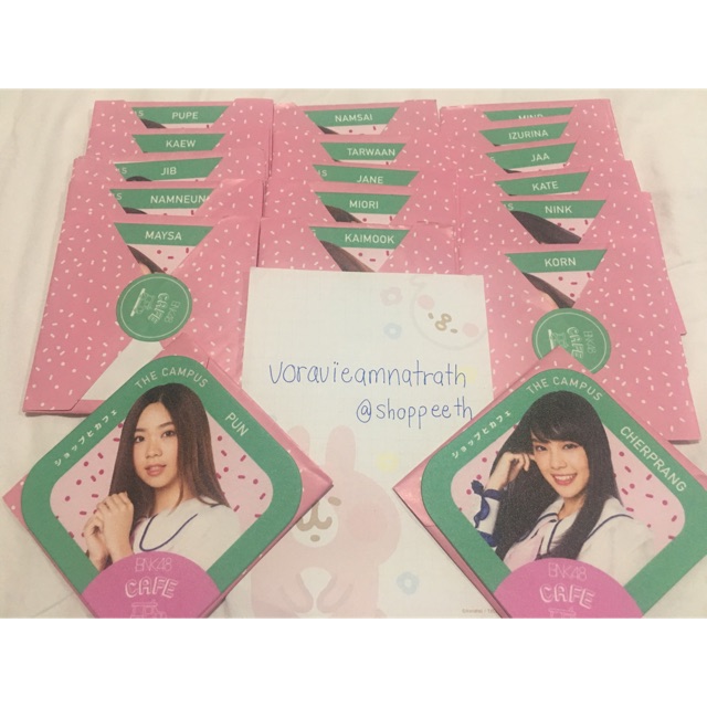 แผ่นรองแก้ว BNK48 Cafe ver.1