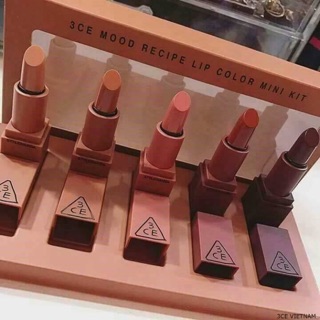 3CE MOOD RECIPE LIP COLOR MINI KIT