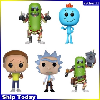 Wa Funko Pop Rick and Morty Mr.Meeseeks ฟิกเกอร์ PVC ของเล่นสะสม พร้อมกล่อง