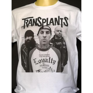 เสื้อยืดพิมพ์ลายเสื้อวงนำเข้า Transplants Rancid Blink-182 Nu Metal Hiphop Rock Rap Punk Chicano Mexican Gangster Retro