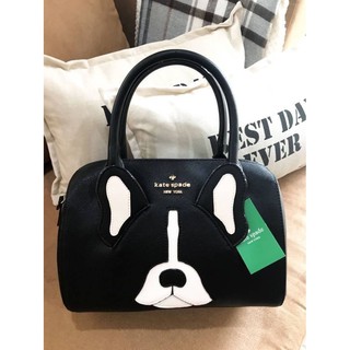 Kate Spade Womens Factory Ma Cherie Antoine French Bulldog Satchel Bag