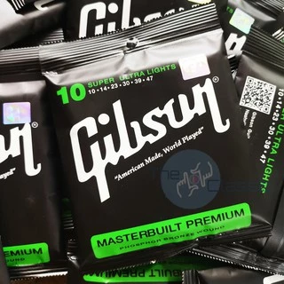 Gibson สายกีตาร์โปร่ง "ครบชุด 6 เส้น" แถมฟรี ปิ๊ก 2 อัน มูลค่าชิ้นละ 45 บาท