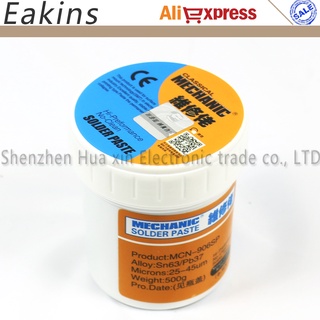 100% Hong Kong MECHANIC BGA Solder Flux Paste Soldering Tin Cream Solder Flux Sn63/Pb37 25-45um 500g