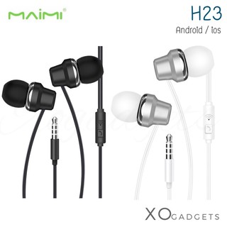 MAIMI H23 Small talk แบบ in-ear หูฟัง 3.5mm. หูฟังแจ๊ค3.5มม. หูฟังมีสาย หูฟังmaimi หูฟังแบรนด์ (รับประกัน1ปี)