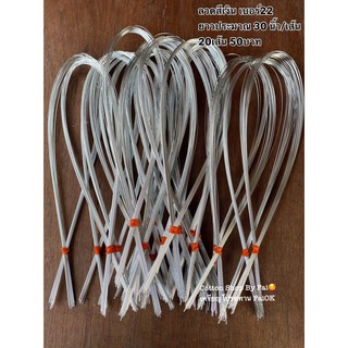 ลวดสีเงิน เบอร์22 ยาวประมาณ30”/เส้น