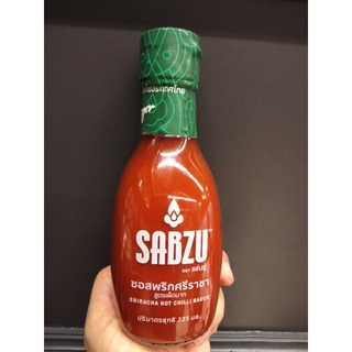 Sabzu Sriracha Hot Chill Sauce 225ml. ซอสพริกศรีราชา 225 ml