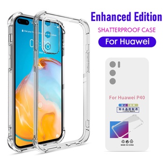 ถุงลมนิรภัย กันกระแทกเคสใส สำหรับ Huawei P20 P30 P40 Lite Y7 Y9 Prime Y7A Y6s Y9s Pro Nova 3i 5T 7i 7 7Se 8 8i Honor 50 8X นุ่ม โปร่งใส ฝาครอบป้องกันซิลิโคน TPU