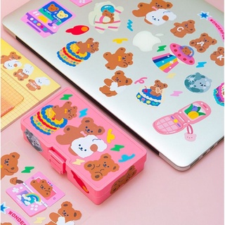 พร้อมส่ง sticker DIY bentoy milkjoy bear น้องหมี เบนทอย มิ้ลจอย สำหรับตกแต่งมือถือ โน๊ตบุค คอมพิวเตอร์