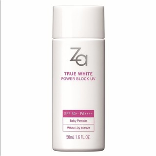 ครีมกันแดด ZA TRUE WHITE POWER BLOCK UV SPF40 PA+++ 50g