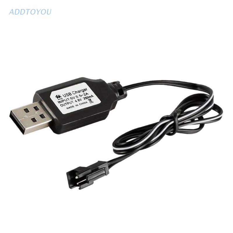 【3C】 Charging Cable Battery USB Charger Ni-Cd Ni-MH Batteries Pack SM-2P Plug Adapter 4.8V 250mA Output Toys Car #0