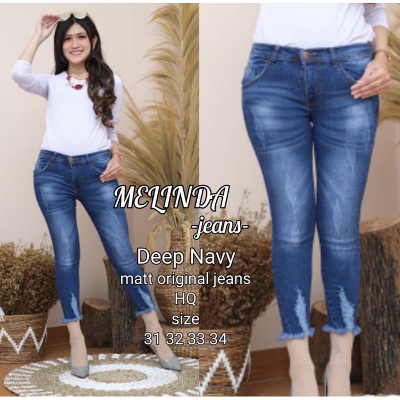 MELINDA JEANS / LASER APPLICATION JEANS / RIPPED JEANS JUMBO NORMAL SIZE!