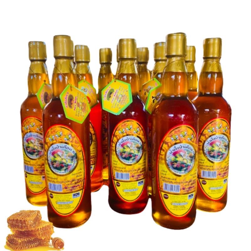 ✨น้ำผึ้งป่าเดือน 5 แท้ 100% 🍃สินค้า OTOP มี GMP[แพ็ค 12 ขวด]