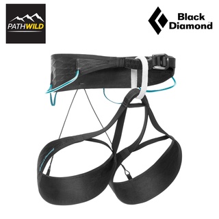 ฮาร์เนสปีนหน้าผา สำหรับผู้หญิง BLACK DIAMOND AIRNET HARNESS WOMEN สี  BLACK-AQUA VERDE