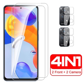 4 in 1 Protective Glass For XIaomi Redmi Note 11 Pro 5G Tempered Glass Redm Rdmi Note11 4G Nota 11s Screen Protector Cover Film