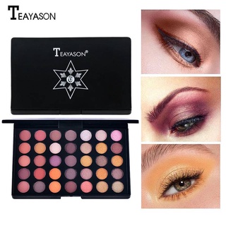 Teayason พาเลทอายแชโดว์ เนื้อแมตต์ กลิตเตอร์ กันน้ํา ติดทนนาน 45 สี