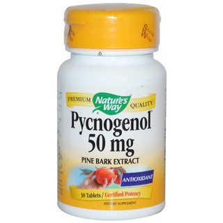 Natures Way, Pycnogenol, Pine Bark Extract, 50 mg, 30 Tablets