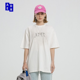 Ader Error ใหม่เสื้อยืดลําลองสําหรับผู้ชายผู้หญิงแขนสั้นพิมพ์ลายตัวอักษรS-5XL