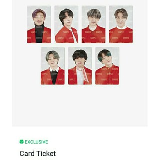 พร้อมส่ง การ์ดbts one กดจากเว็บweverse