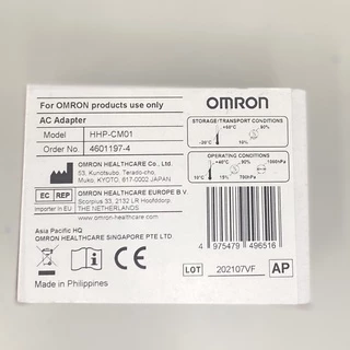 OMRON AC Adapter HHP-CM01 อะแดปเตอร์ สายเสียบเครื่องวัดความดัน (ของแท้)