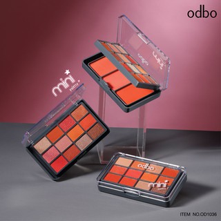 🔥OD1036🔥 Mini Palette ODBO โอดีบีโอ มินิ พาเลท อายแชโดว์ พร้อม บลัชออน