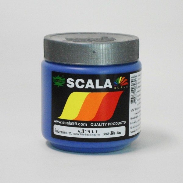 Scala สีสกรีนเสื้อ สีจม ขนาด 0.5kg ( Cloth Painting , Screening 's Colour ) (1 กระปุก)