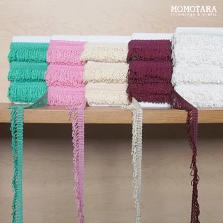 MOMOTARA No. 706 เทปทอ Knit ชายครุยเกลียว Bullion Fringe Knit ขนาด 3.2 CM ยาว 25 หลา เทป วัสดุตกแต่ง diy งานฝีมือ