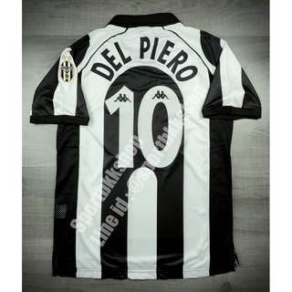 [Retro] - เสื้อฟุตยอล ย้อนยุค Juventus Home ยูเวนตุส เหย้า ปี 1997/98 พร้อมเบอร์ชื่อ 10 DEL PIERO