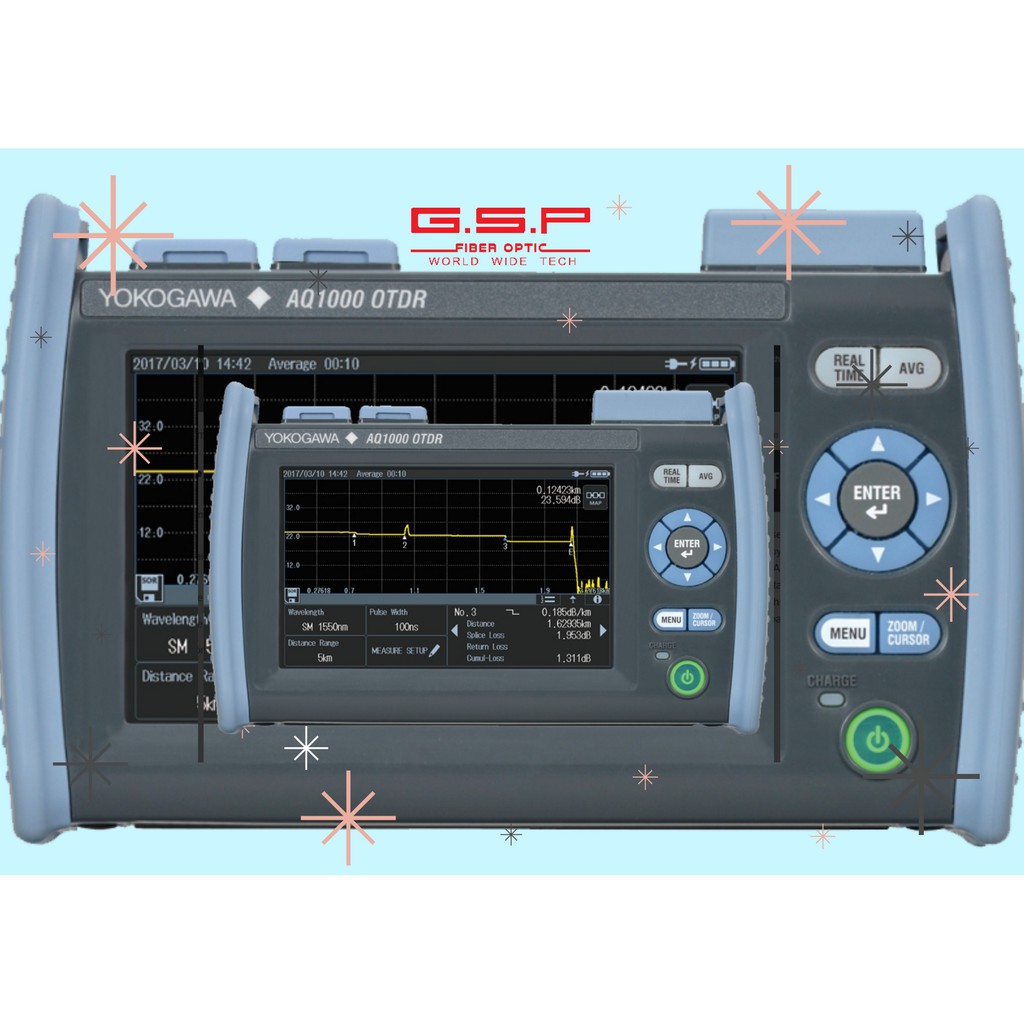 OTDR YOKOGAWA model AQ1000 #OTDR  #GSP Fiber  #เครื่อมือ fiber optic #อุปกรณ์ fiber optic GSP band