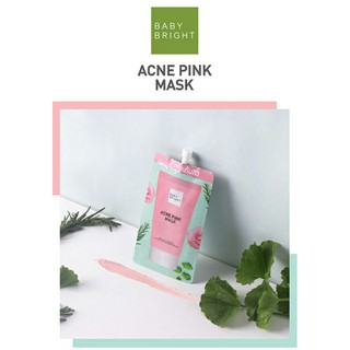 มาสก์แต้มสิว Baby Bright Acne Pink Mask🌸