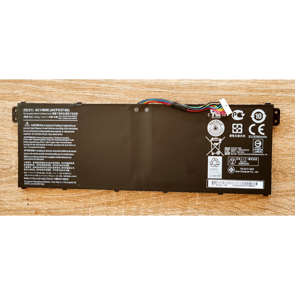 ✨ แบตเตอรี่ แบตเตอรี่โน็ตบุค Acer Model AC14B8K AC14B3K สำหรับ Swift 3 SF315 N17C1 N15W5 SF314-52 SF
