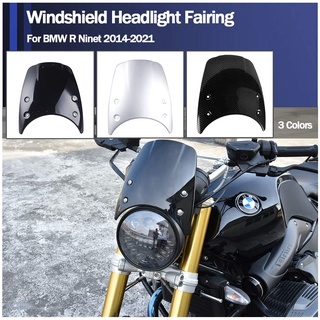 Ultrasupplier For BMW R Nine T RNineT R9T Scrambler 14 15 16 2017 2018 2019 2020 Motorcycle Windshield Windscreen Headlight Fairing Deflector