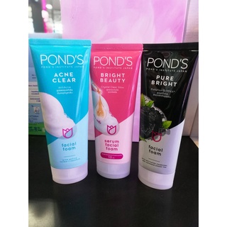 PONDS Facial Foam (100 g) พอนด์ โฟมล้างหน้า เฟเชี่ยล โฟม มี 3 สูตร