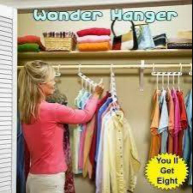 Wonder Hanger ไม้แขวนเสื้อมหัศจรรย์นี้ มีที่แขวนถึง 8 ชิ้น