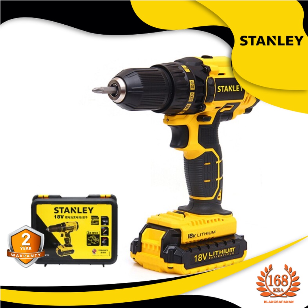 STANLEY สว่านไร้สาย 18 V. รุ่น SCD20C2K