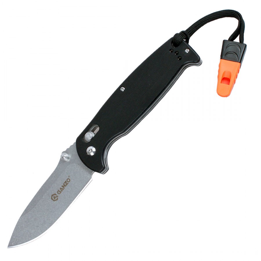 มีดแคมป์ (folding knife) Ganzo G7412 ของแท้100% ใบ 3.5" เหล็ก 440C, Axis lock ด้าม G10 มีดเดินป่า พร
