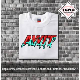 แนวโน้ม AWIT V.5 พิมพ์เสื้อยืดสําหรับผู้ชายและผู้หญิง ~ UNISEX ?bs