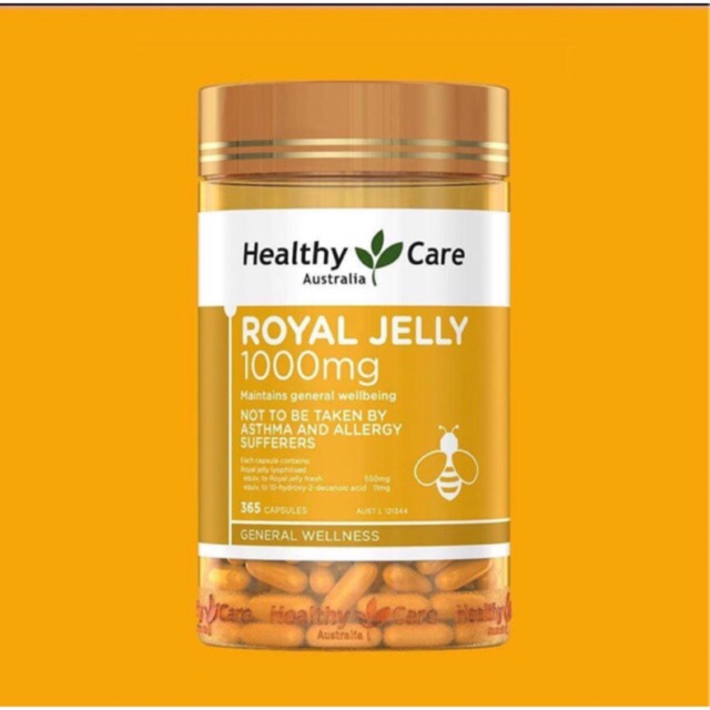 Healthy Care Royal Jelly 1000mg 365 Capsules Shopee Thailand