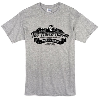 เสื้อยืดผ้าฝ้ายพิมพ์ลายขายดี เสื้อยืดผ้าฝ้าย 100% พิมพ์ลาย Indiana Jones Raiders Lost Ark inspired Raven Salo80S สําหรับ