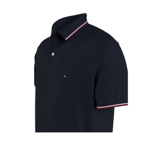 TOMMY HILFIGER เสื้อโปโลชาย รุ่น MW0MW20399 DW5 สีกรม