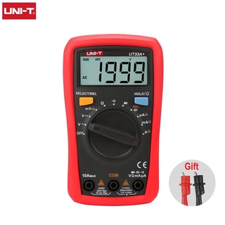 UNI-T UT33C+ เครื่องวัดความต้านทานมัลติมิเตอร์ ขนาดฝ่ามือ มีไฟแบ็คไลท์ หน้าจอ LCD AC DC 2mF UT33A+ UT33B+ UT33C+ UT33D+