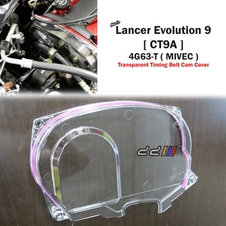 ฝาครอบสายพานไทม์มิ่ง แบบใส สําหรับ Mitsubishi Lancer EVO 9 4G63-T MIVEC
