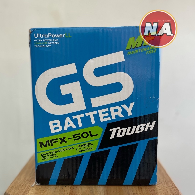 🔋แบตเตอรี่รถยนต์ GS BATTERY(44B19L)รุ่น MFX-50L กึ่งแห้ง